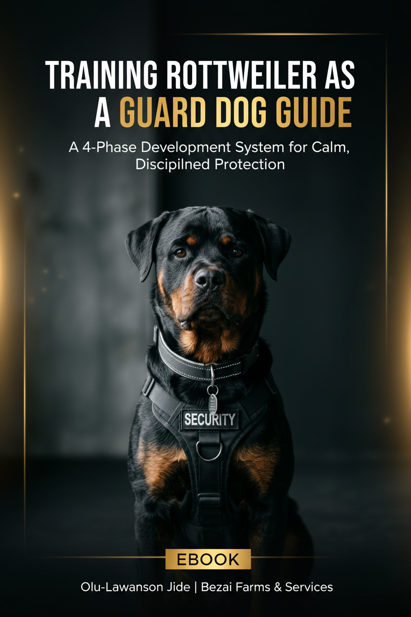 TRAINING ROTTWEILER AS A GUARD DOG GUIDE cover