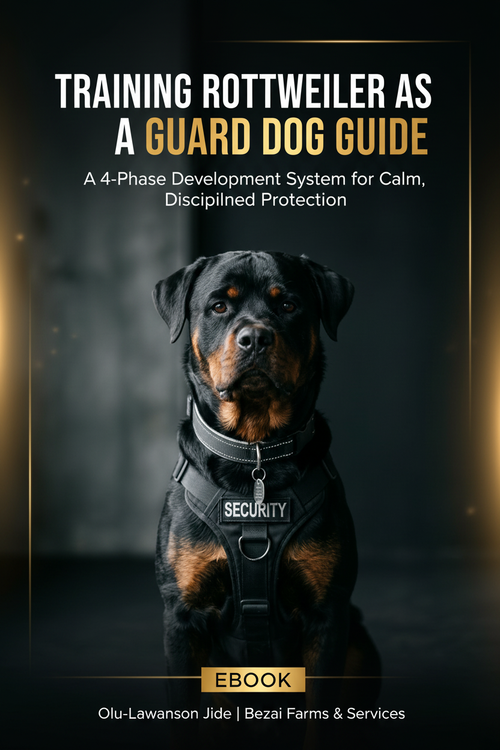 TRAINING ROTTWEILER AS A GUARD DOG GUIDE cover